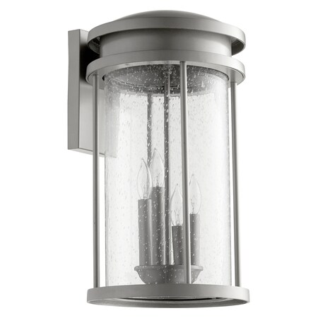 Quorum 1903007 7110-04-03T00 00.000Z 7110-4-3 Transitional Four Light Wall Mount from Hadley Collection in Bronze/Dark Finish, Graphite